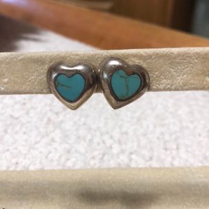 Turquoise and silver earrings🌟